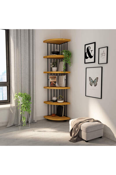 MFG AHŞAP Köşe Kitaplık 205x40x40