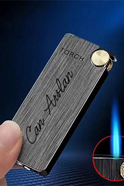 İŞTE BU Kişiye Özel İsimli Gazlı Tasarım Çakmak Rüzgara Dayanıklı