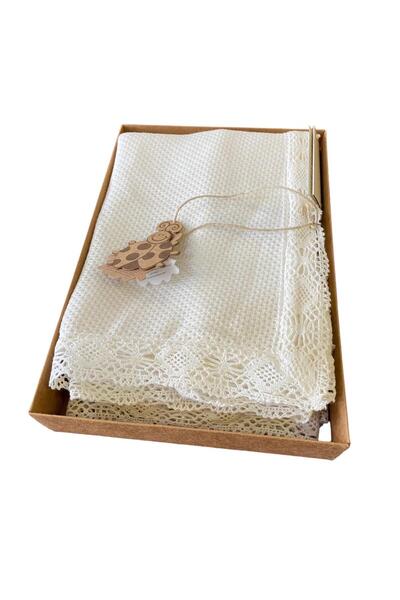 Ecocotton Merisa Bebek Pike 110*110 Krem