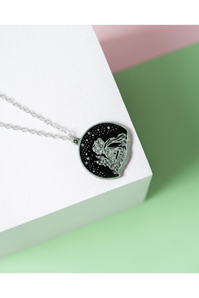 Corney Design Küçük Prens ve Tilki Silüet Kolye