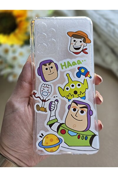 SUPER FRAME Samsung Galaxy A13 Uyumlu Baskılı Şeffaf Telefon Kılıfı