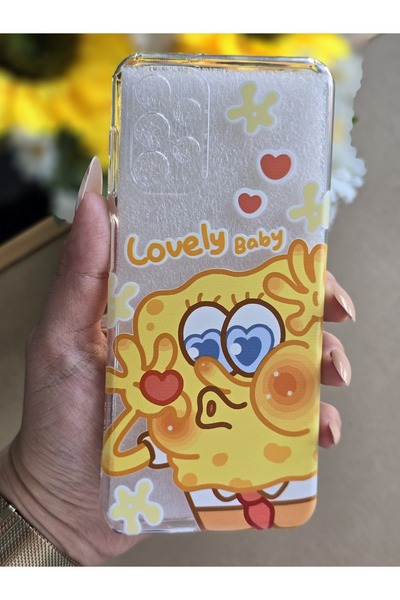 SUPER FRAME Samsung Galaxy A13 Uyumlu Baskılı Şeffaf Telefon Kılıfı