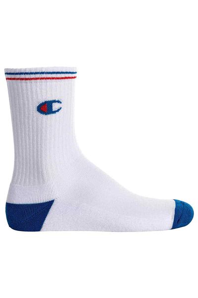 Champion 3 Paar Unisex-Radsocken – mit Logo und Streifen-Detail