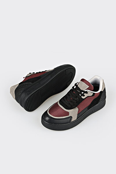 Elle Shoes Bordo Kadın Sneaker GINTO