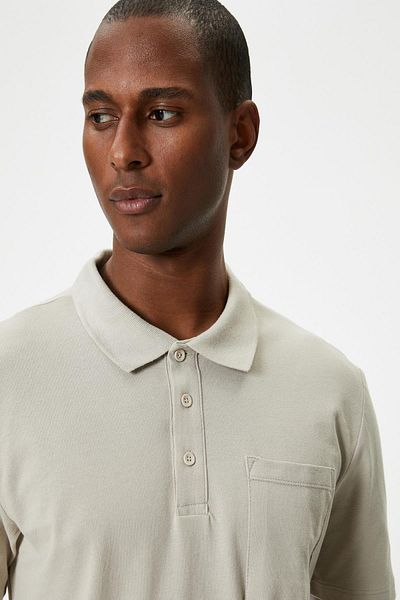 Koton Μπεζ Ανδρικό T-Shirt 4SAM10160MK