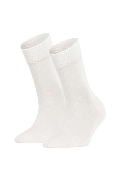 FALKE Damen Socken 2er Pack - Sensitive London, Kurzsocken, einfarbig