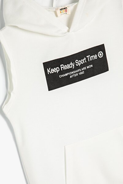 Koton Kids Λευκό Φούτερ για αγόρι 4SKB10146TK