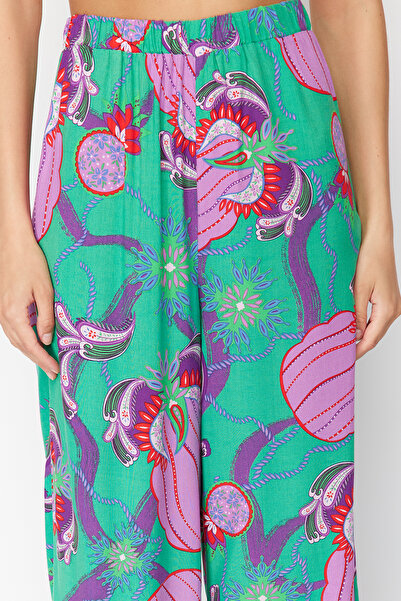Trendyol Collection Ethnic Patterned Woven Beach Pants - Tbess24Pl00018