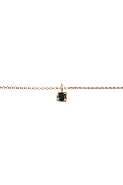 ELLI Halskette Choker Zirkonia Solitär Basic 925 Sterling Silber