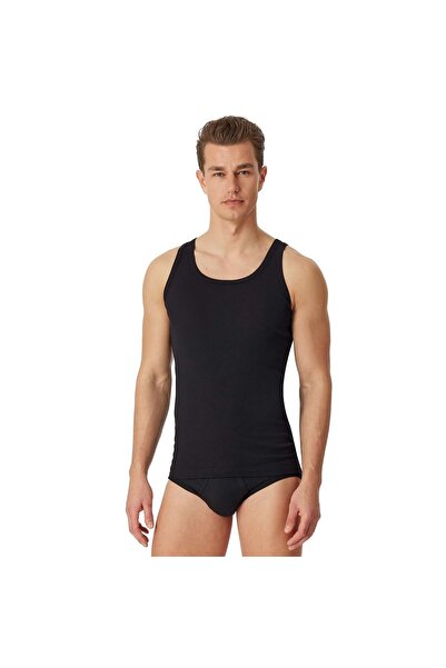 Schiesser Herren Unterhemd 2er Pack - Sport-Jacke, Original Feinripp