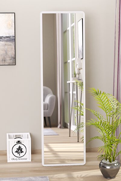 OlcayAksesuar Düz Dikdörtgen Beyaz 120X43 cm Ayaklı Salon Antre Çocuk Odası B...