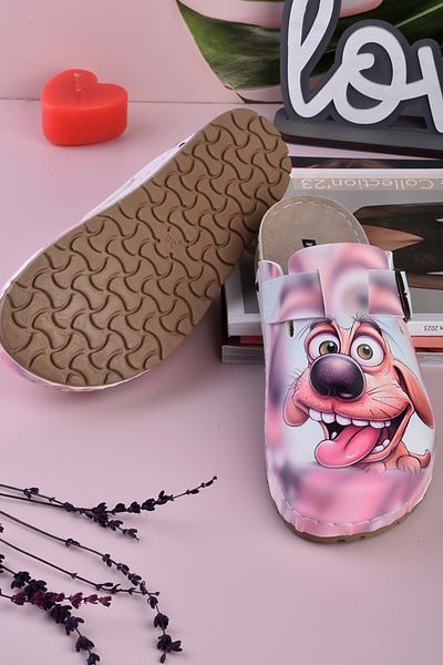 DOGİYE 8071 Παντόφλες Comfort Sabo με στάμπα Happy Dog