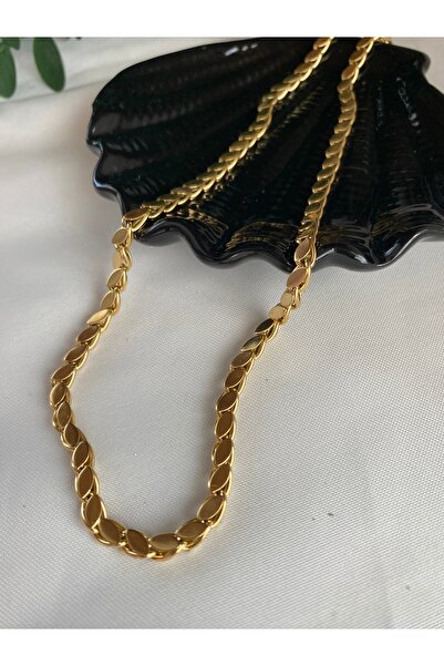 MESEL BİJUTERİ Kuyum model arpa zincir kararmaz çelik