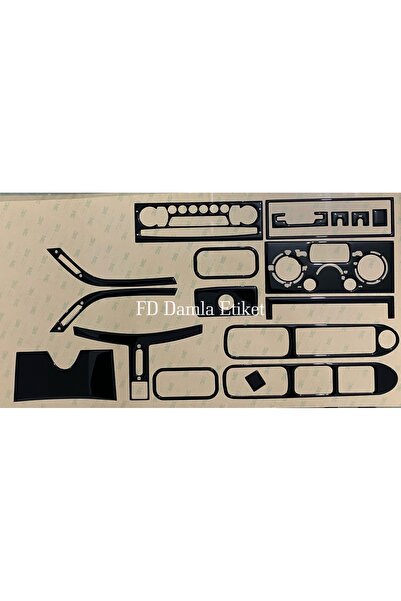 FD Damla Etiket Peugeot 207 Torpedo - Black Special Design, Chest Mahogany Co...