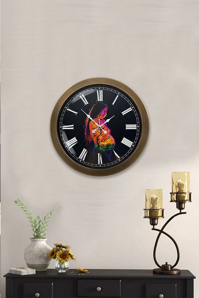Kasva Concept Antique Metal Natural Wall Clock 36 cm
