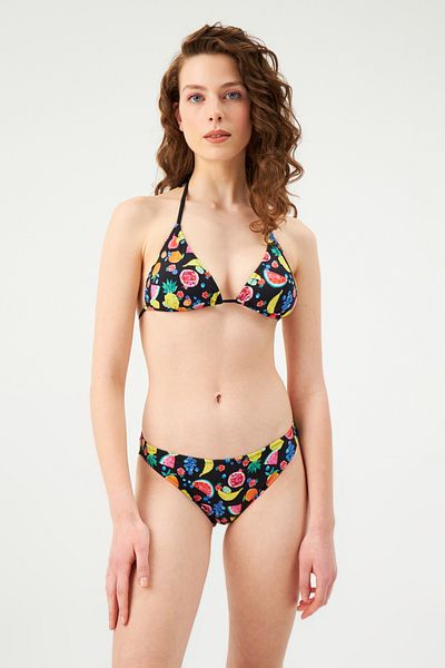 Eros Μαύρο πάτο μπικίνι 1523Esmm 2 cm