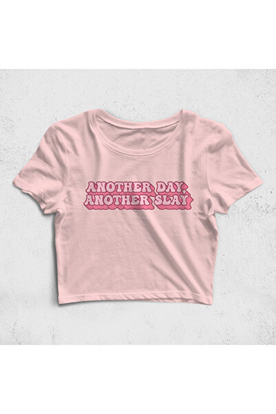 Built By Crazy Tricou Croptop Another Day - Slay Style