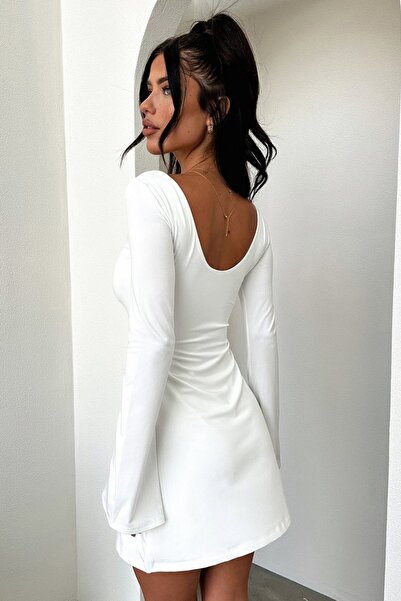 World Fashion Trends Ισπανικό ελαστικό φόρεμα βισκόζης