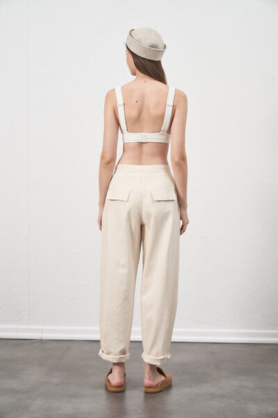 Kuaybe Gider Ecru Natura Trousers 4118