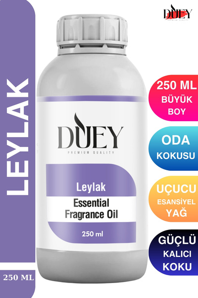 DUEY Leylak Uçucu Yağ 250 Ml Mum Esansı, Oda Kokusu, Hava Nemlendiricisi, Çam...