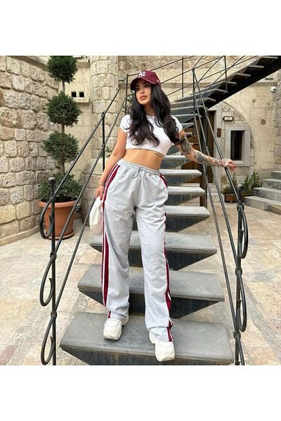 DENİKK Trend Wide Leg - Palazzo Φούτερ με ελαστική μέση