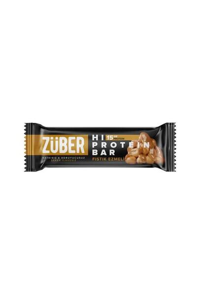 Züber Glutensiz Fıstık ezmeli protein bar 45gr