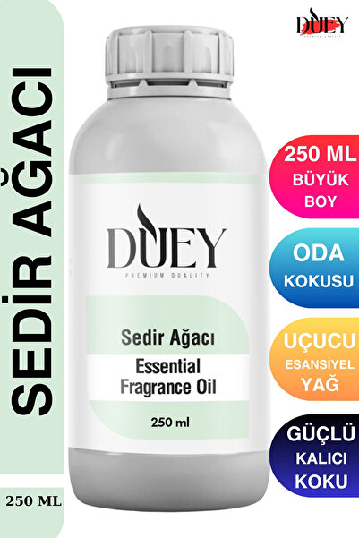 DUEY Sedir Ağacı Uçucu Yağ 250 Ml Mum Esansı, Oda Kokusu, Hava Nemlendiricisi...