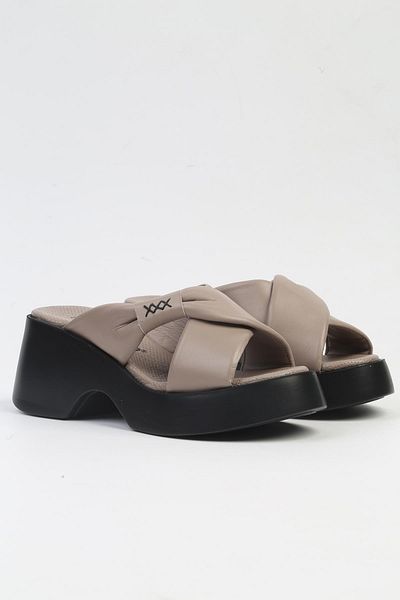 Pierre Cardin Pc-7196-3968 Mink Women's Platform Slippers
