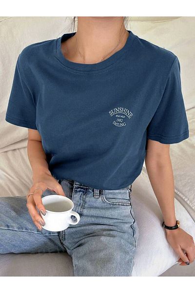 FAVORİST Oversize тениска с принт SUNSHINE