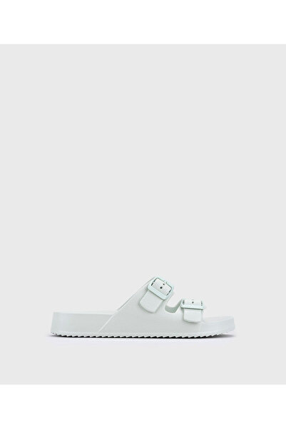 IGOR Γυναικείες παντόφλες Havana Mate Eva με πράσινη διπλή πόρπη