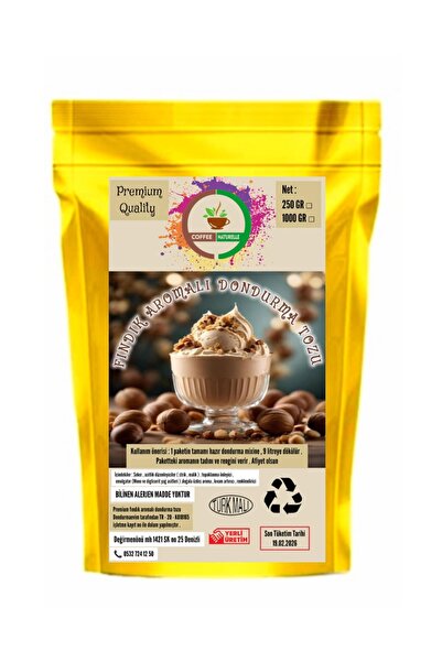 coffee Naturelle Fındık Aromalı Dondurma Karışım Tozu - 250 GR