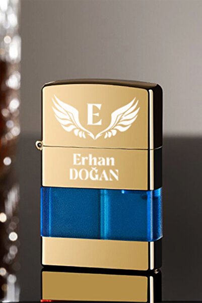 İŞTE BU Kişiye Özel İsimli Şeffaf Gövde Metal Gazlı Çakmak