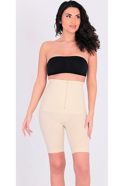 SÜSEN LİNGERİE High Waist Recovery Zippered Women's Corset - Nude Underwear