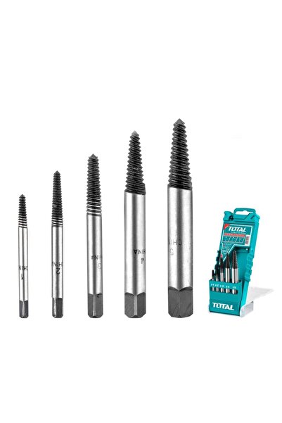 TOTAL 1.0 - 1.4 Ah 5 Parça Ters Klavuz Vida Sökme Seti 32 Volt 2 Yıl 2 Darbeli