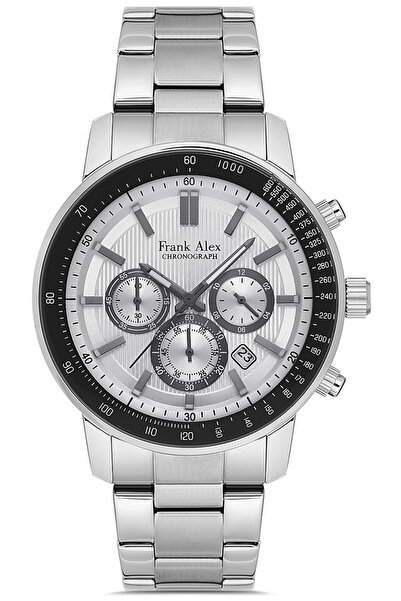 Frank Alex Erkek Çelik Kordon Kol Saati Çelik Kasa Paslanmaz Çelik Model İç F...