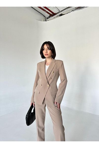 Vuntal BUTİK Metal Buttoned Blazer Set - Set of Two
