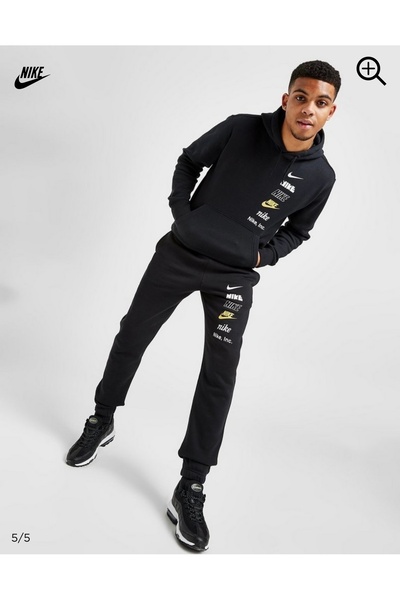 Nike Club Hoodie Mlogo Erkek Siyah Sweatshirt