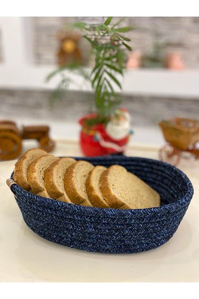 ModaCardin Jute Bread Basket Organizer - Kitchen and Fruit Basket