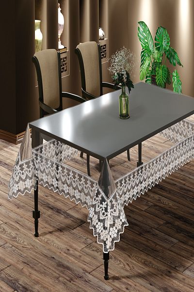 starlet home collection Fata de masa din silicon transparent Clover French Dance
