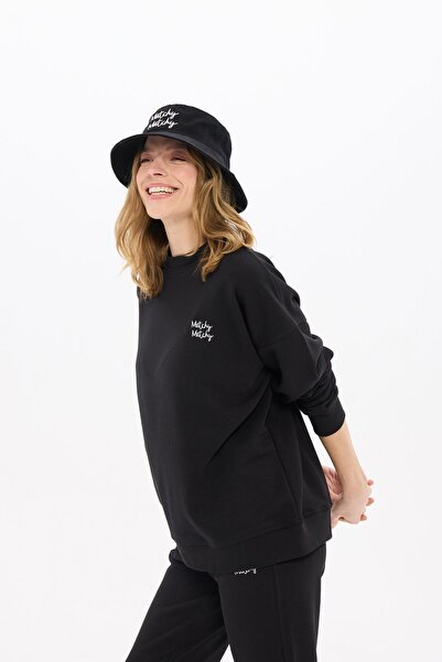Black Kadın Sweatshirt