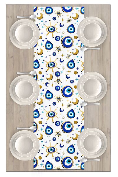 Bertille Home Σειρά Evil Eye 140x40 cm Digital Printed Runner (Evil Eye)
