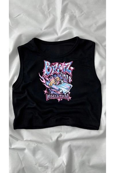 Gofeel Y2k Tech Bratz Λεπτομέρεια Tech Crop Tank