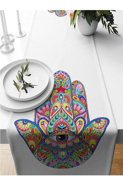 Bertille Home Σειρά Evil Eye 140x40 cm Digital Printed Runner (Evil Eye)