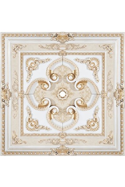 MİVA KONSEPT 90x90 KARE BRONZ RENK SARAY TAVAN GÖBEK