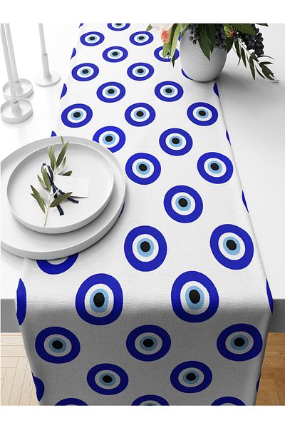 Bertille Home Σειρά Evil Eye 140x40 cm Digital Printed Runner (Evil Eye)