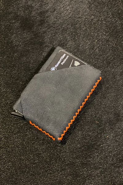 MAT Deri Genuine Leather MeChanismed Hand StitChed Small Wallet Card Holder