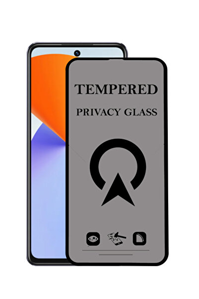 KZY İletişim Infinix Note 30 Tam Kaplayan Privacy Hayalet Temperli Ekran Koruycu Cam