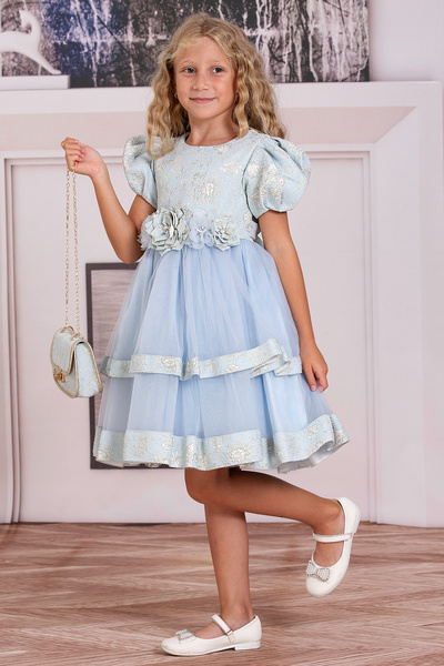 SÜSLÜ PİNK KİDS KIZ ÇOCUK TÜLLÜ ELBİSE