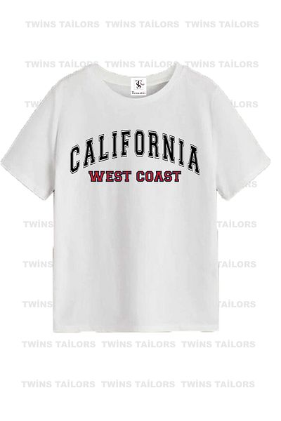 twins tailors California Printed 2 Shorts 1 T-shirt Summer Children's Set