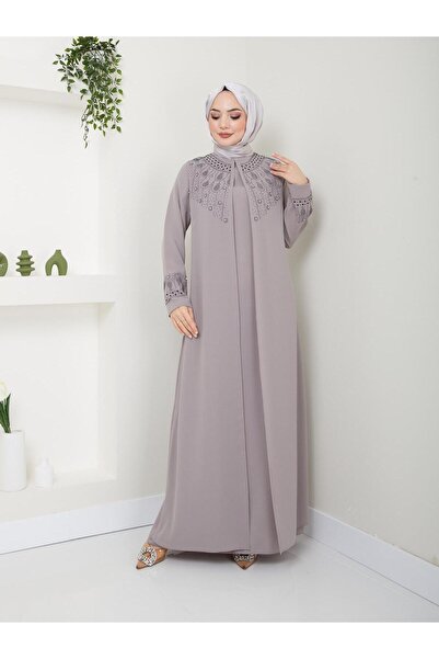 KMKkombin Rochie de seară brodata pentru mama marime mare